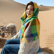 Women's warm imitation wool scarf, view 2 - MRSLM