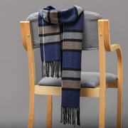 plaid imitation cashmere tassel scarf, view 28 - MRSLM