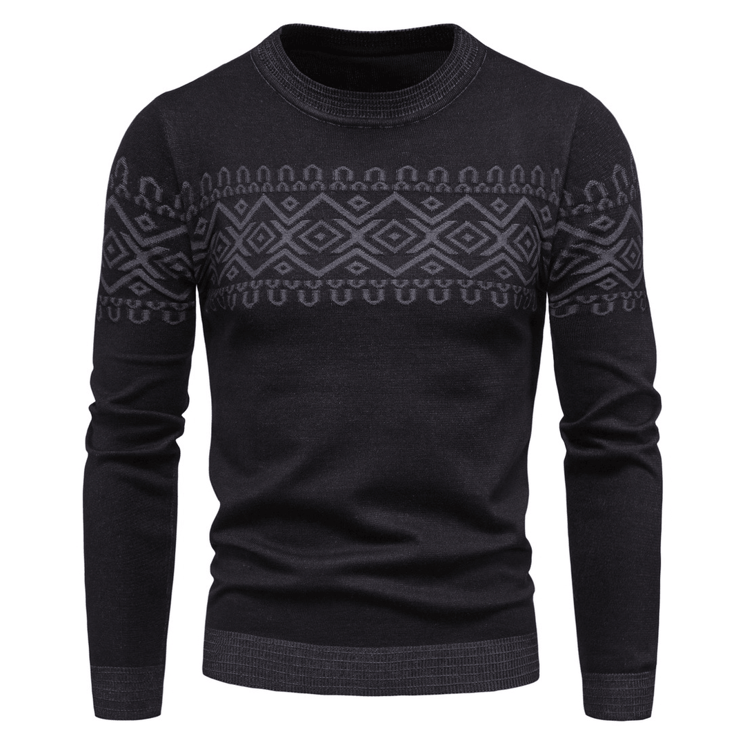 Men'S Knitwear Men'S round Neck Long Sleeve Fashion Sweater Base - MRSLM