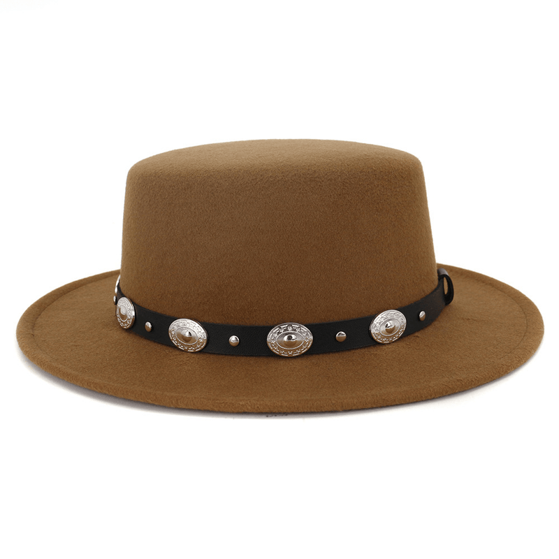 wool felt jazz hat, view 4 - MRSLM