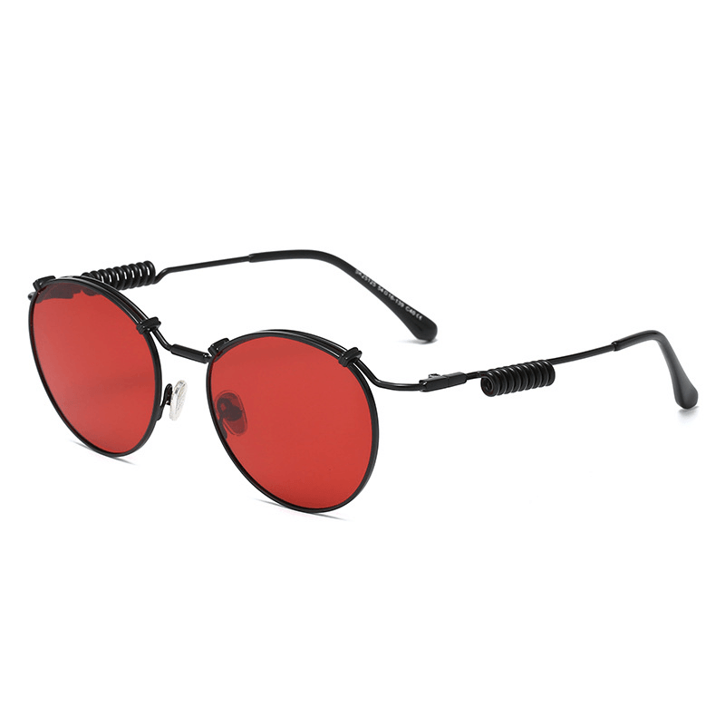 retro round polarized sunglasses, view 3 - MRSLM