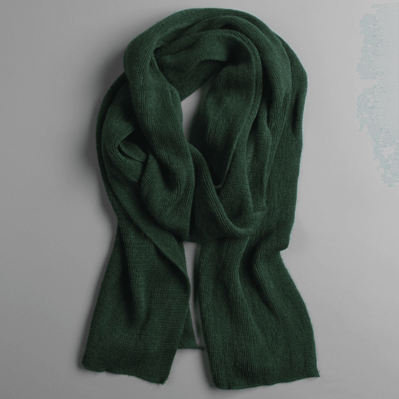 solid imitation cashmere scarf, view 5 - MRSLM
