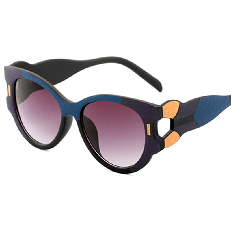 Women's large frame multicolor sunglasses, view 2 - MRSLM