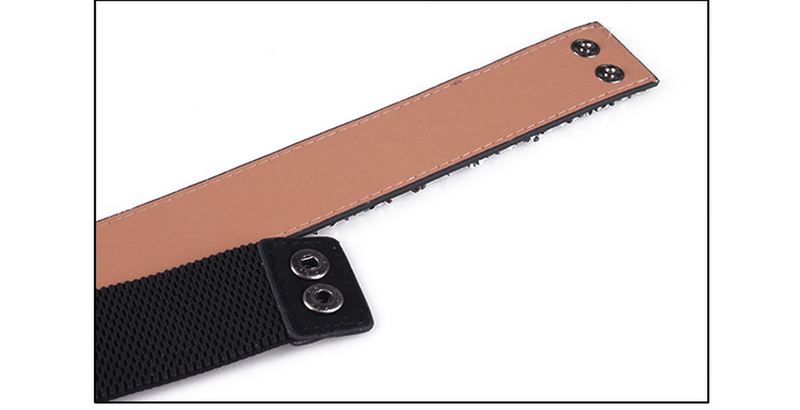Women's rhinestone elastic wide belt, view 17 - MRSLM