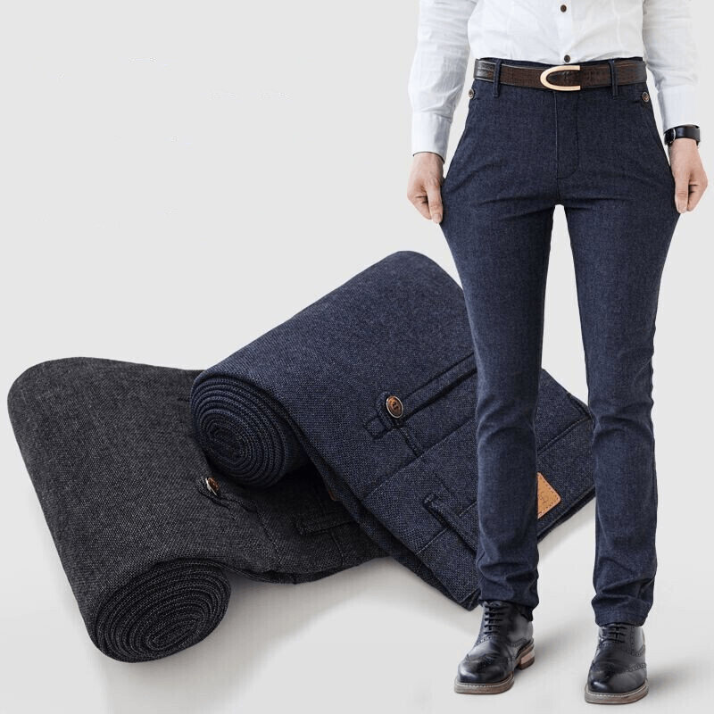 men's straight casual pants, view 2 - MRSLM
