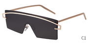 Large frame ocean lens sunglasses, view 5 - MRSLM