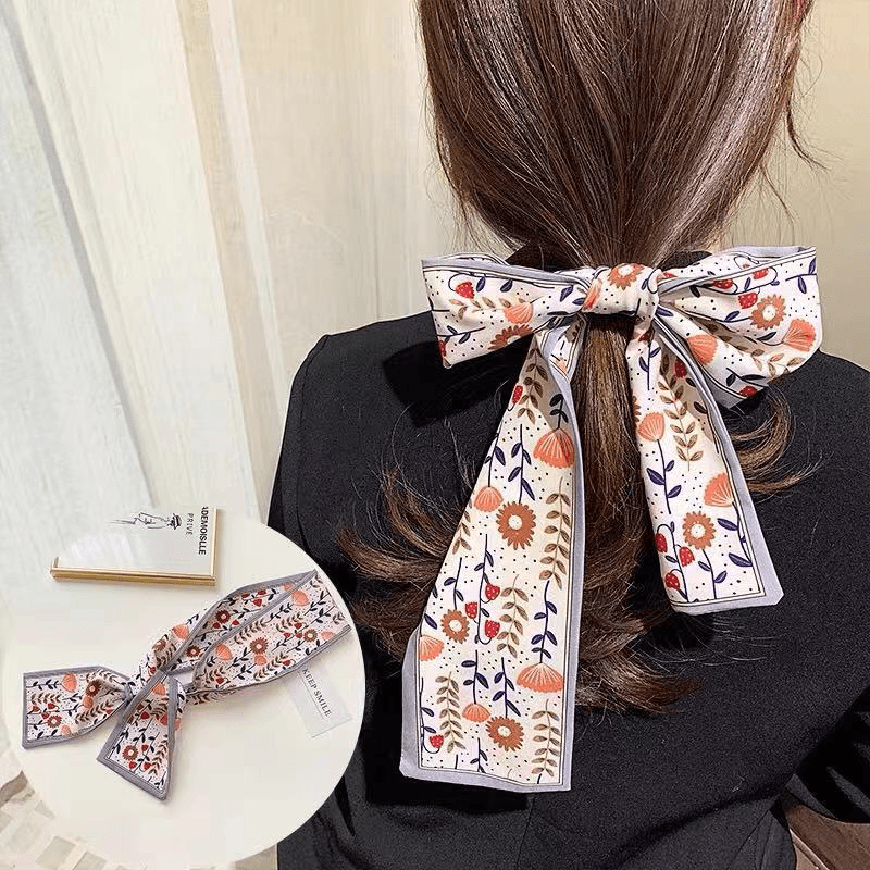 women's retro tie hair ribbon headband, view 4 - MRSLM