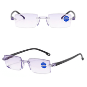 diamond cut anti-blue light reading glasses, view 2 - MRSLM