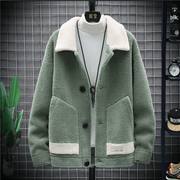 men's lamb velvet coat, view 6 - MRSLM