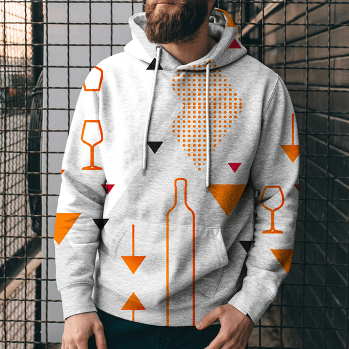 The New Geometric Digital Print Hoodie - MRSLM