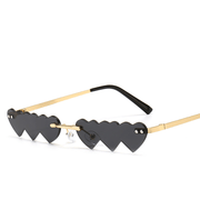 Women's metal rimless sunglasses, view 4 - MRSLM