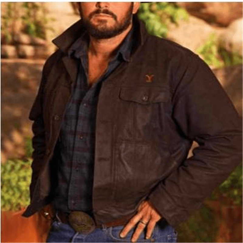 men's single-breasted stand collar jacket - MRSLM