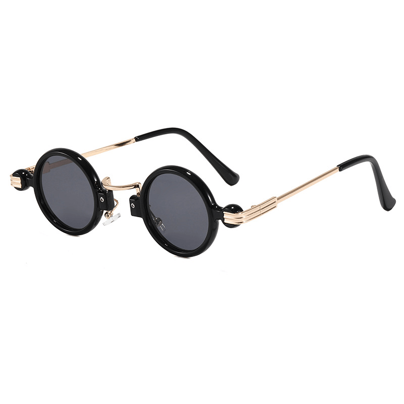 Steampunk small round sunglasses, view 6 - MRSLM