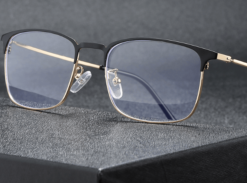 men's business full-frame flat glasses, view 5 - MRSLM