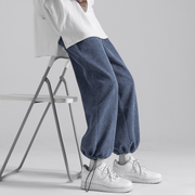 Drawstring Trousers Wide-Leg Straight-Leg Sports Sweatpants - MRSLM