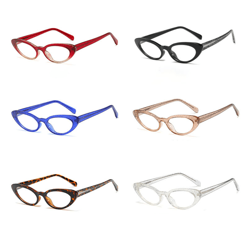 oval flat lens computer glasses - MRSLM