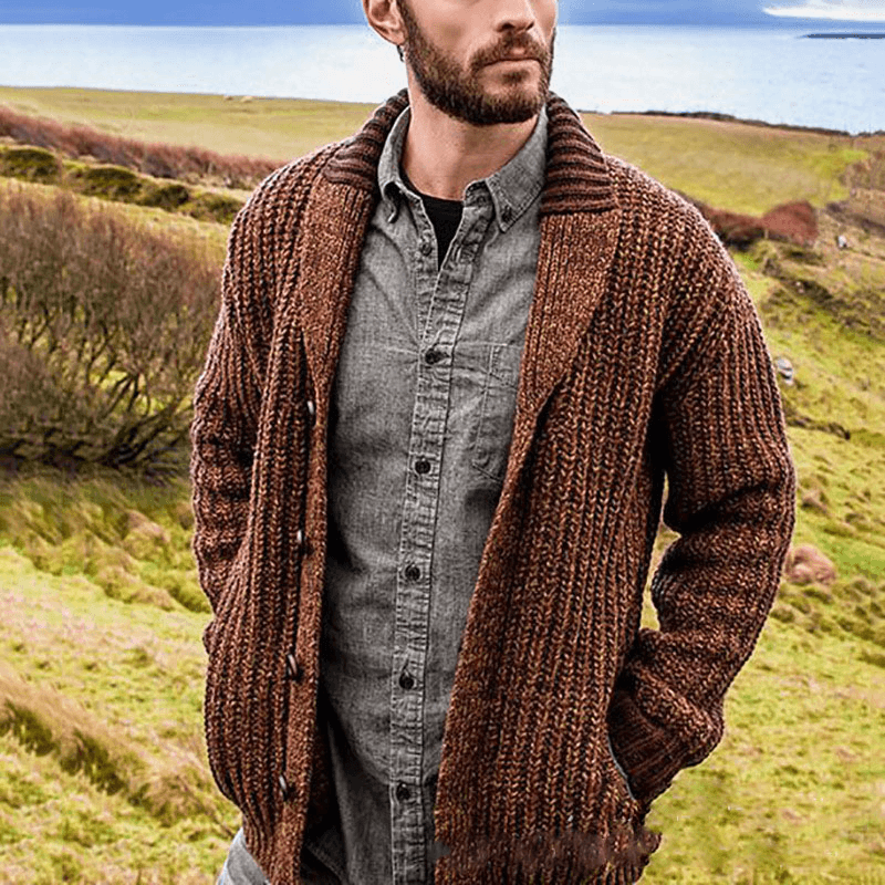 knitted wool blend sweater coat - MRSLM