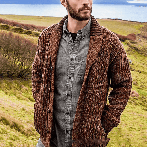 knitted wool blend sweater coat - MRSLM