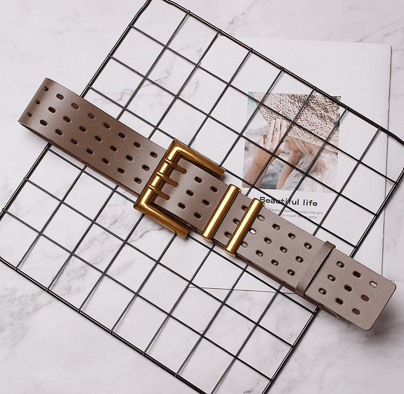women's solid color wide belt, view 7 - MRSLM