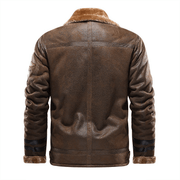 faux leather velvet padded lapel coat, view 2 - MRSLM