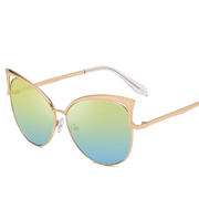 Women's colorful lens metal sunglasses, view 4 - MRSLM