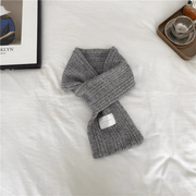 pure color knitted warm scarf, view 11 - MRSLM