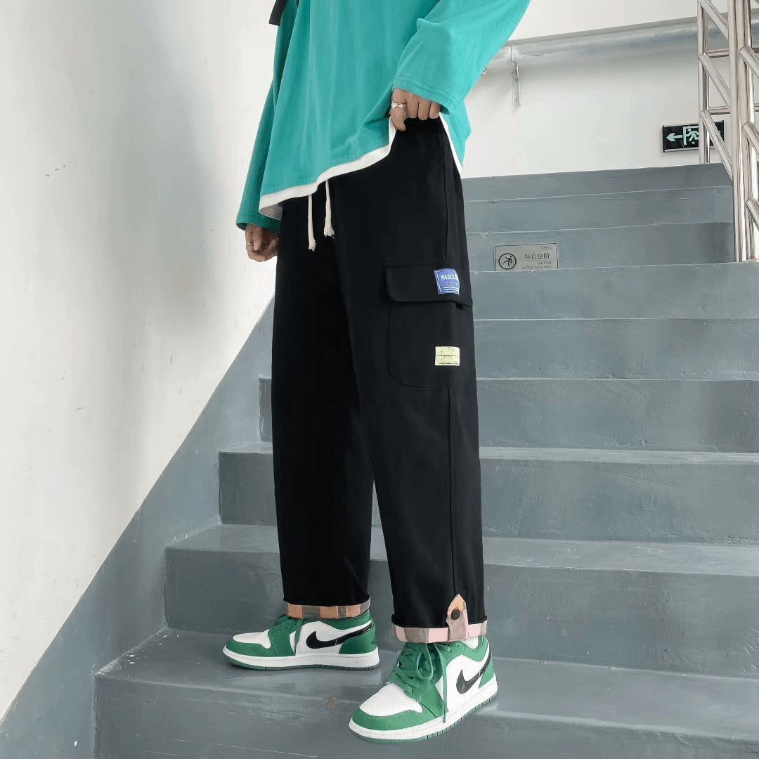 Youth Straight Leg Men's Casual Pants Spring and Autumn
