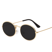Retro round metal frame sunglasses, view 4 - MRSLM