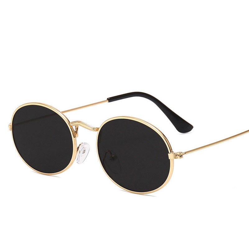 Retro round metal frame sunglasses, view 4 - MRSLM