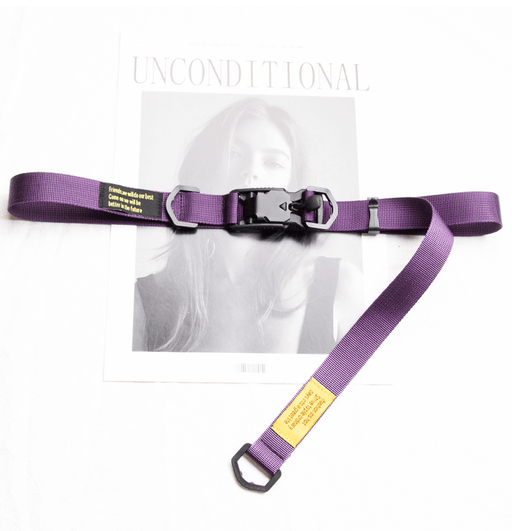 magnetic buckle canvas belt, view 6 - MRSLM