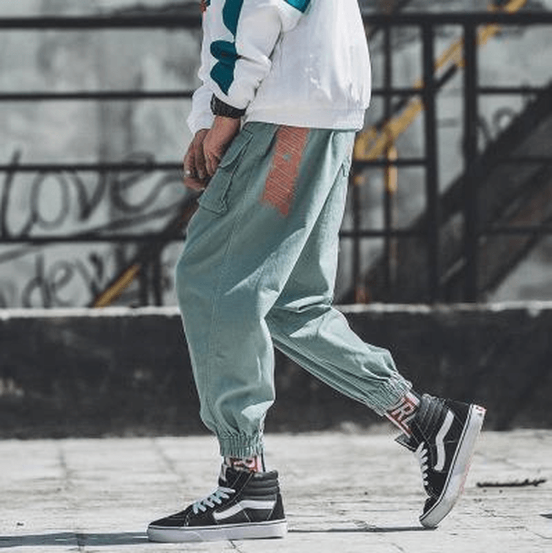 men's cropped harem pants, view 2 - MRSLM