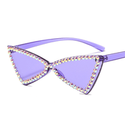 Retro triangle cat eye sunglasses, view 3 - MRSLM