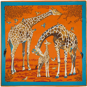 large square faux silk scarf, view 4 - MRSLM