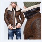 men's deerskin velvet zip jacket, view 3 - MRSLM