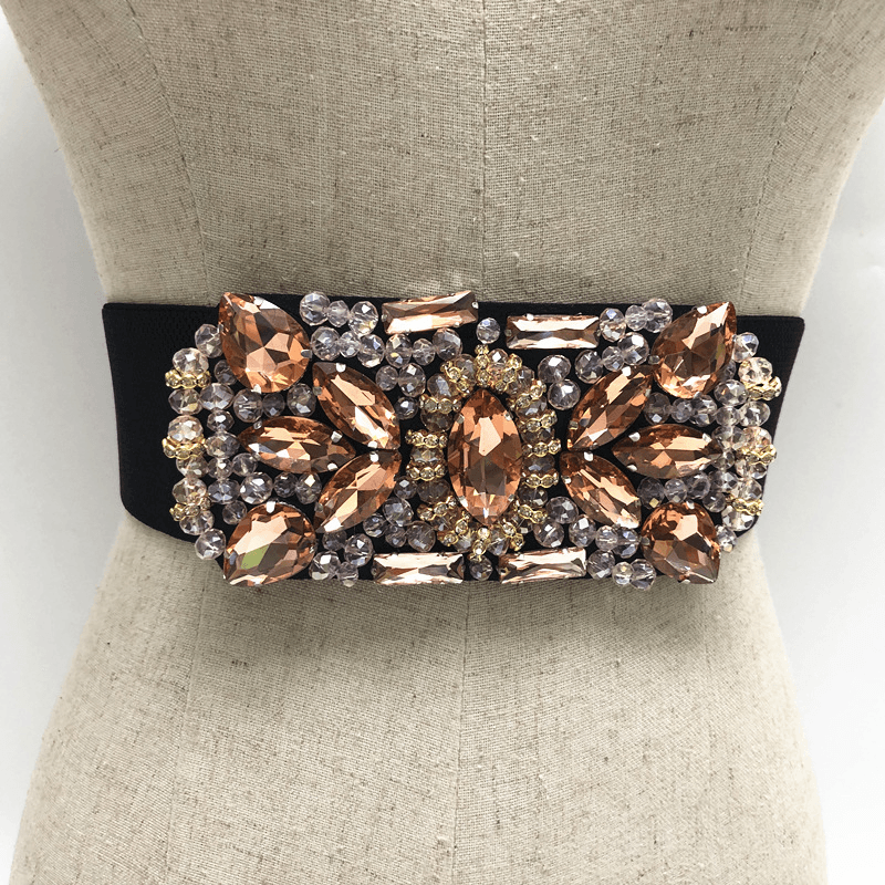 women's crystal rhinestone belt - MRSLM