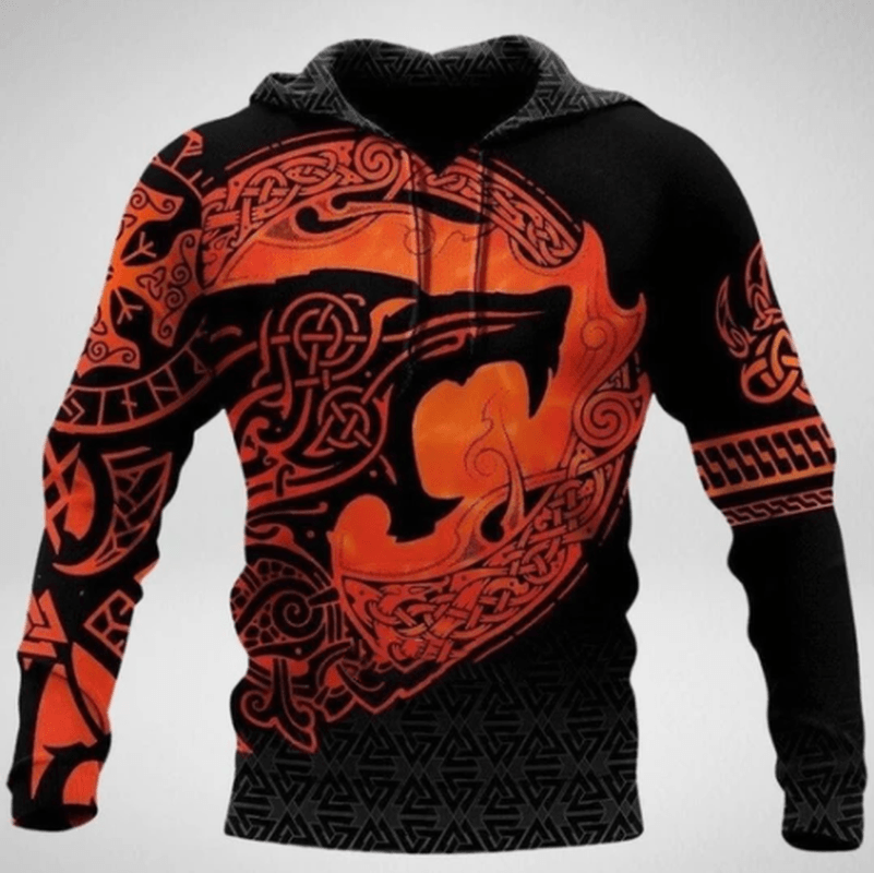 New 3D Digital Printing Hoodie Loose Sweater - MRSLM