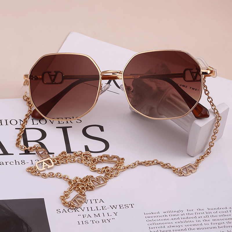 Anti Drop Chain Lanyard with the Same Irregular Sunglasses Women's Trend