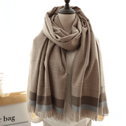 thick imitation cashmere scarf shawl, view 4 - MRSLM