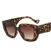 retro polygon contrast sunglasses, view 3 - MRSLM
