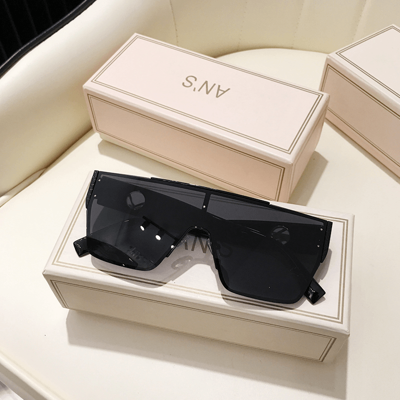 big frame square anti-UV sunglasses, view 5 - MRSLM
