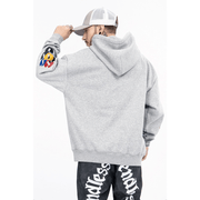 Graffiti Splash Ink Hip Hop High Street Distressed Retro Hoodie for Men and Women - MRSLM