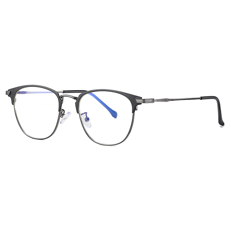 unisex blue light blocking metal frame glasses, view 2 - MRSLM