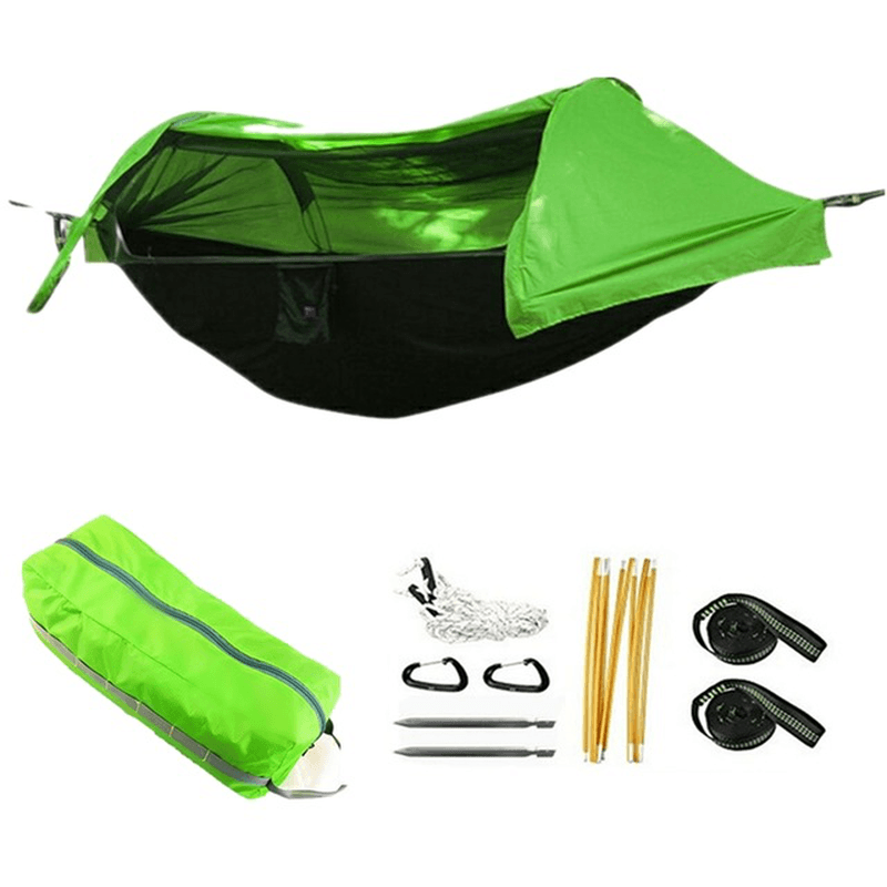 Multi-Functional Waterproof Windproof Tent with Insect Net Ultralight Hammock Aerial Tent Portable Outdoor Camping 270X140Cm - MRSLM