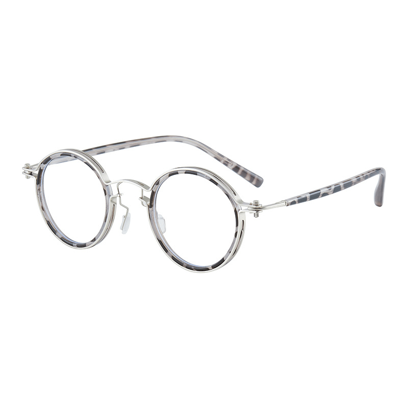 Retro round blue light filtering glasses, view 7 - MRSLM