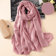 Women's thin polyester scarf, view 5 - MRSLM
