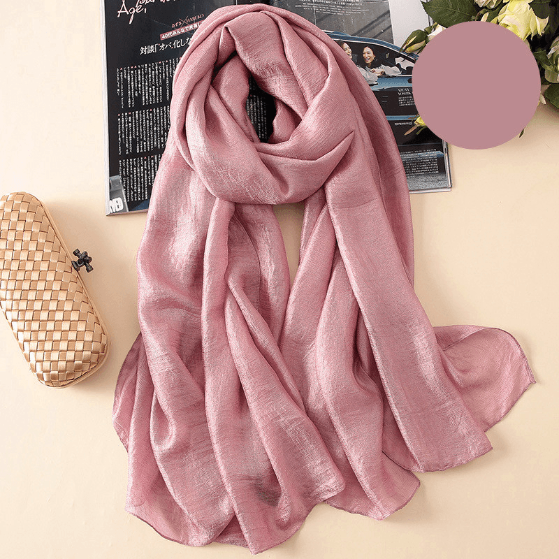 Women's thin polyester scarf, view 5 - MRSLM