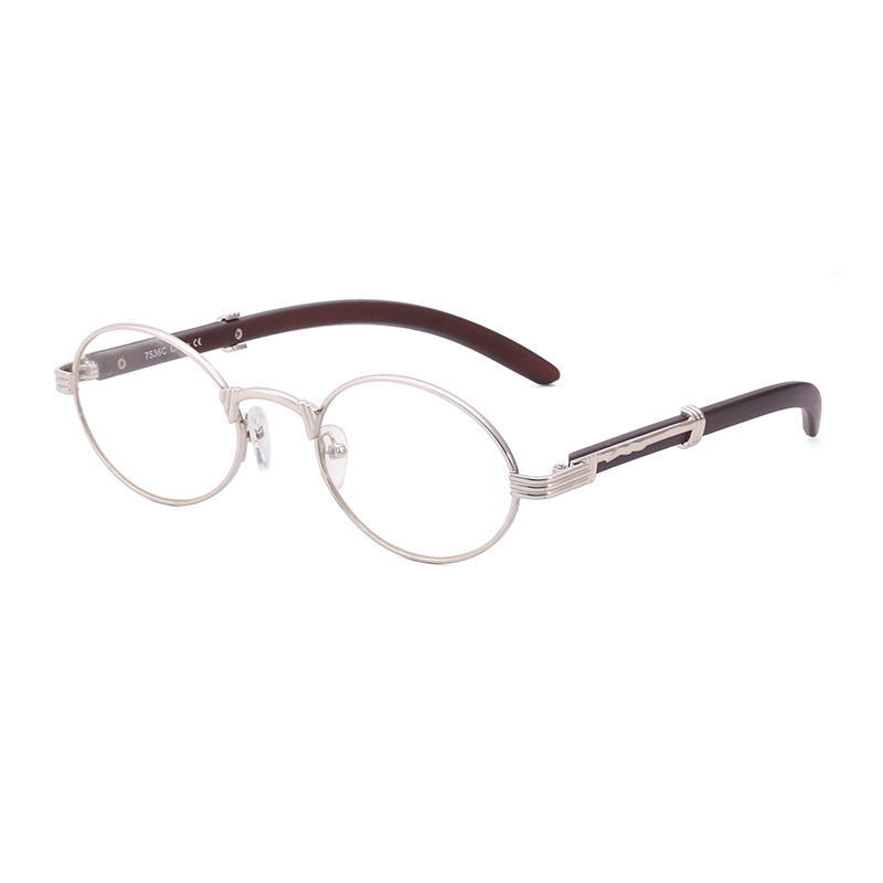 retro small round metal sunglasses, view 6 - MRSLM