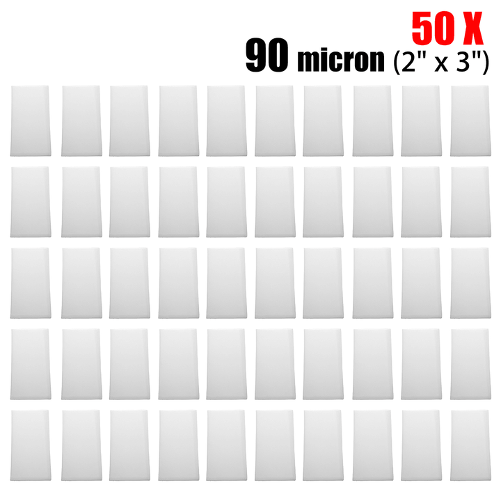 50Pcs 2X3 Inch 90 Micron Rosin Nylon Screen Bags Heat Press Rosin Filter Bags - MRSLM