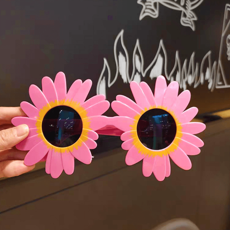 Daisy Sunglasses Birthday Party Glasses Pink White