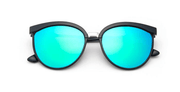 Women's retro reflective large frame sunglasses, view 6 - MRSLM